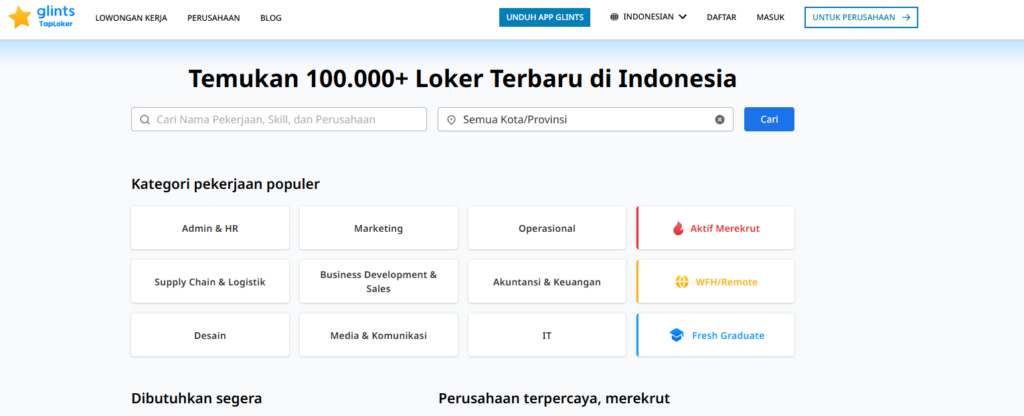 aplikasi cari kerja terbaik