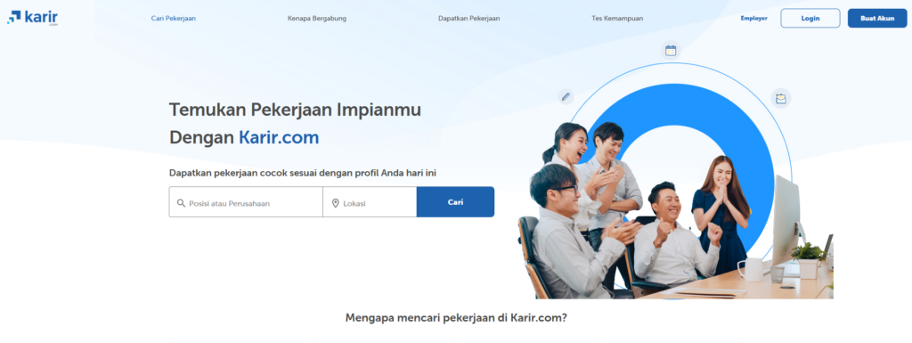 Rekomendasi website cari kerja 