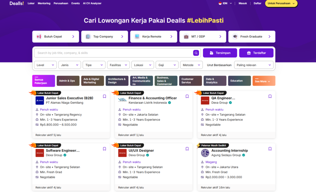 aplikasi cari kerja terkenal 